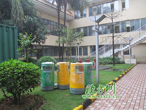韶關(guān)物業(yè)分類玻璃鋼垃圾桶，提升社區(qū)好環(huán)境。